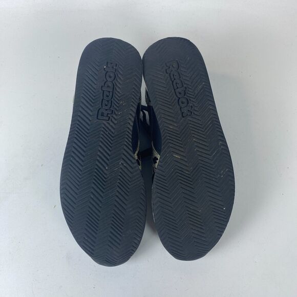 Reebok Royal 422 Sports Shoes Girls Size 4.5 Black Leopard Print Leather Lace up - Picture 5 of 10